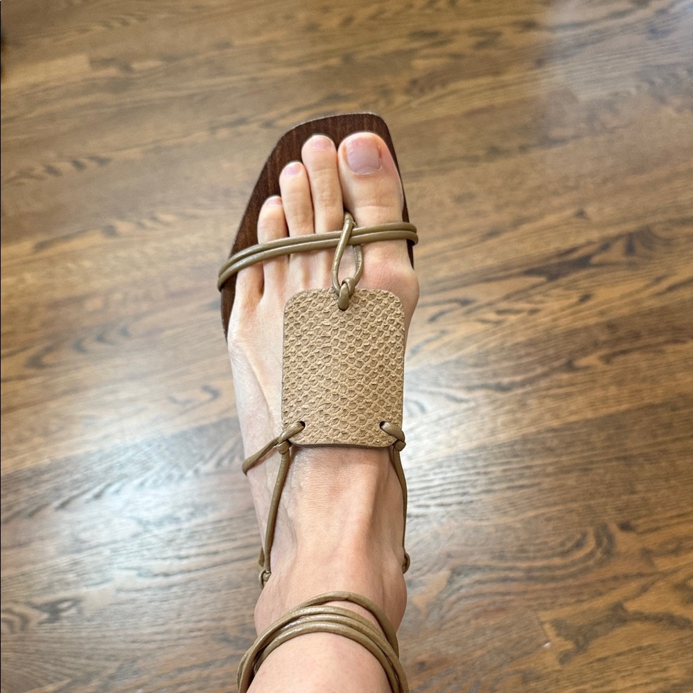 7 For All Mankind Beige Women's Sandals